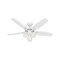 Hunter Hunter Builder Plus 52 in. Snow White White LED Indoor Ceiling Fan 53236 - alternate 1